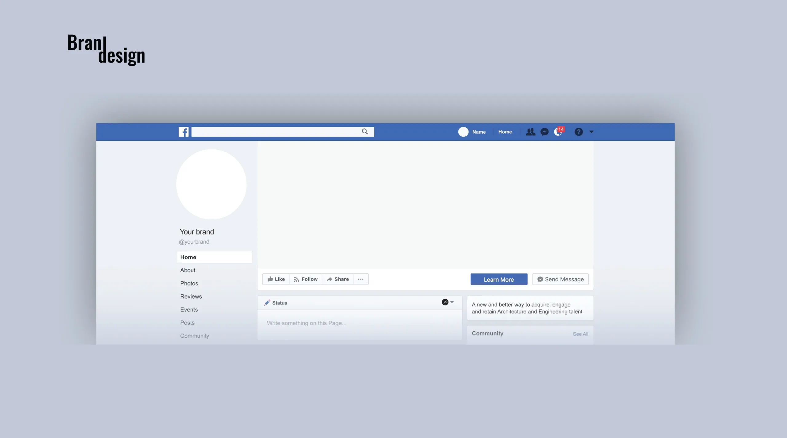 Facebook Cover Vector Template/mockup