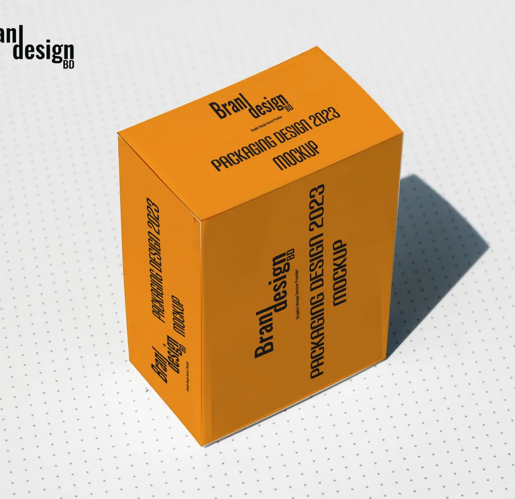 Packaging box mockup