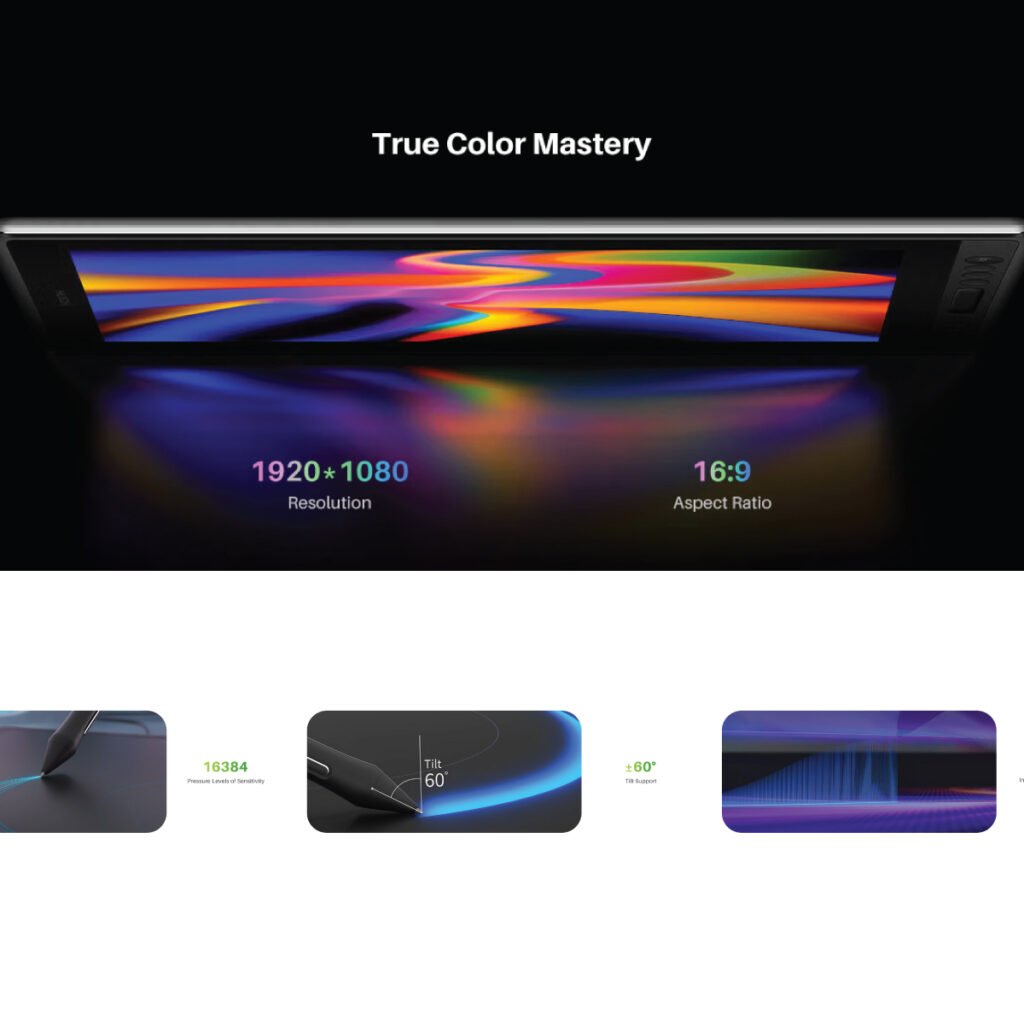 Portable Drawing Tablet with Screen for Graphic Designer
