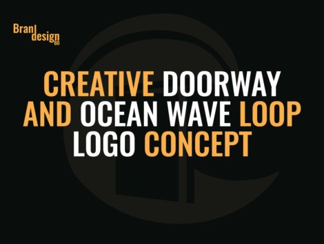 Doorway and Ocean Wave Loop Logo