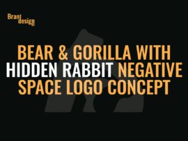 Bear-&-Gorilla-with-Hidden-Rabbit-Negative-Space-Logo-Concept