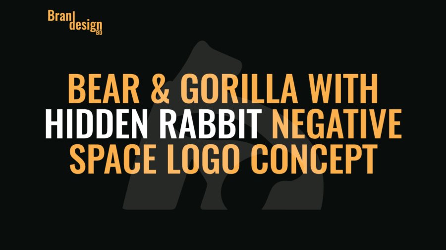 Bear-&-Gorilla-with-Hidden-Rabbit-Negative-Space-Logo-Concept