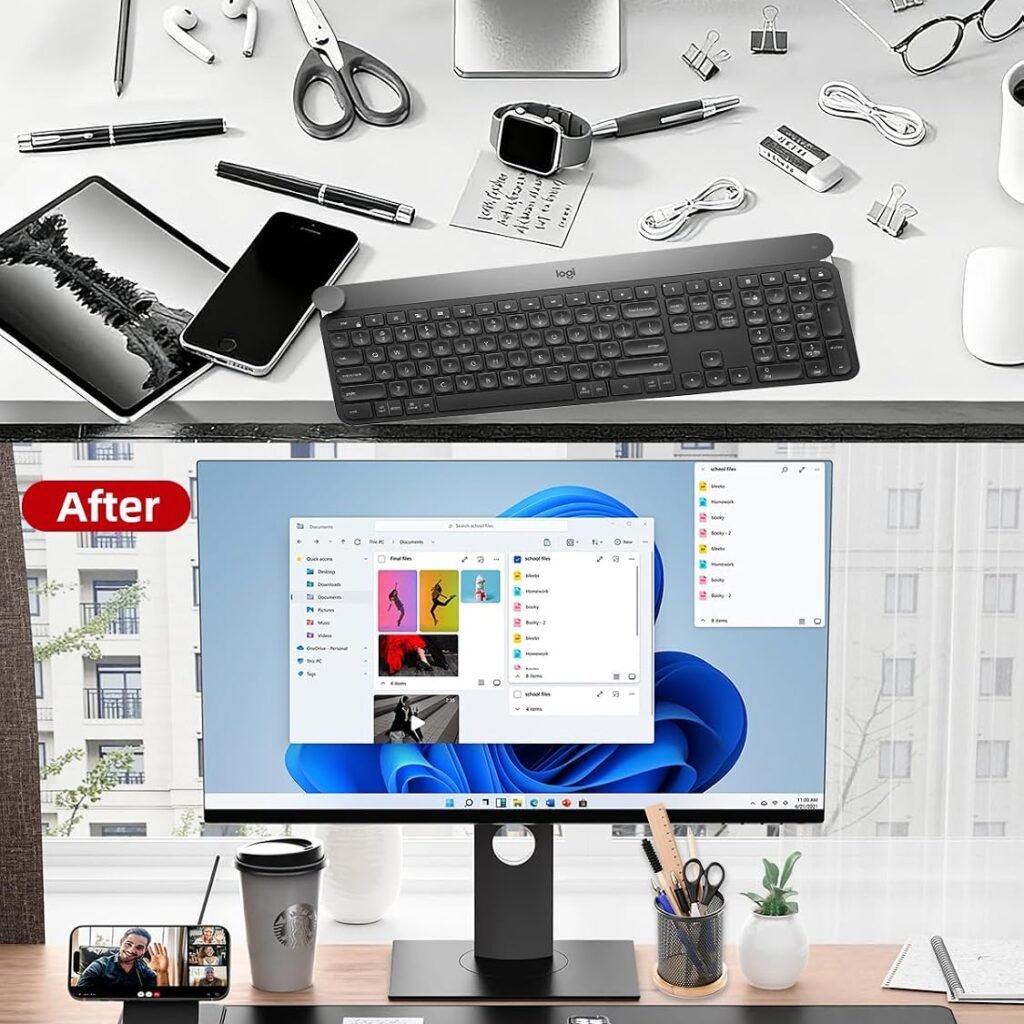 
Wireless Charging Mouse Pad with Magnetic Phone Stand