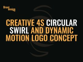 Creative 4S Circular Swirl and Dynamic Motion Logo Concept