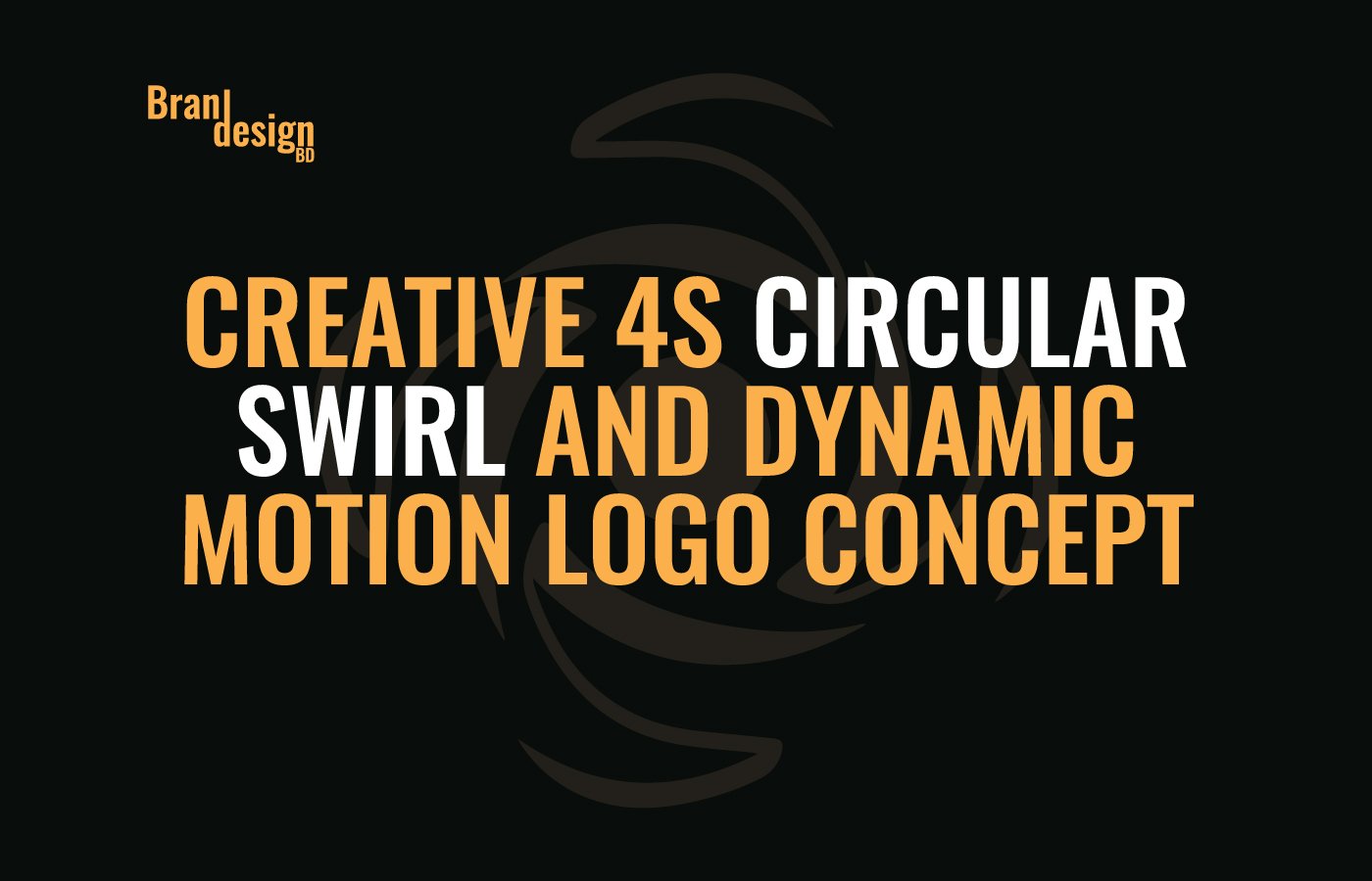 Creative 4S Circular Swirl and Dynamic Motion Logo Concept