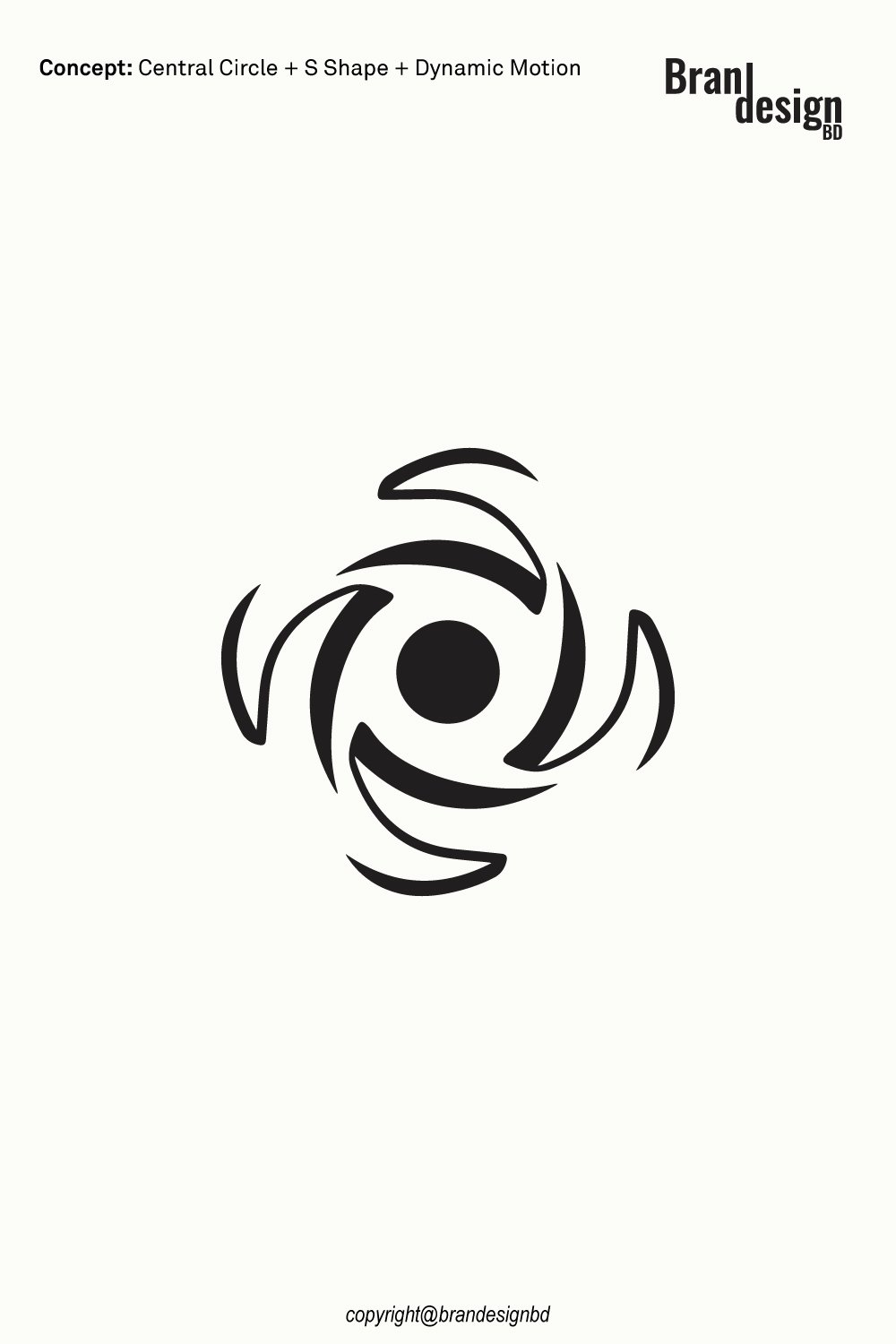 Creative 4S Circular Swirl and Dynamic Motion Logo Concept