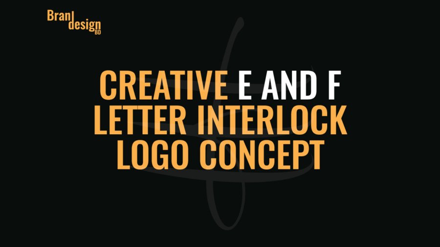 Creative E and F Letter Interlock Logo Concept