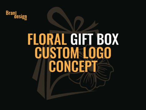 Floral Gift Box Custom Logo Concept