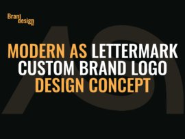 AS Lettermark Custom Brand Logo Design Concept