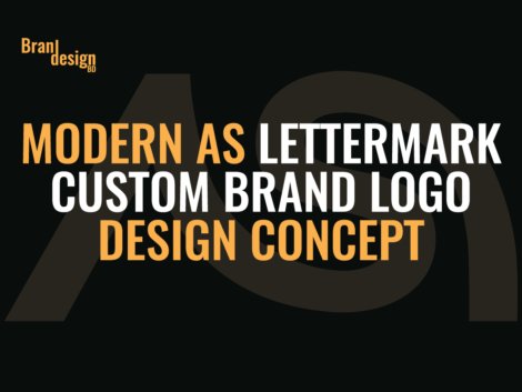 AS Lettermark Custom Brand Logo Design Concept