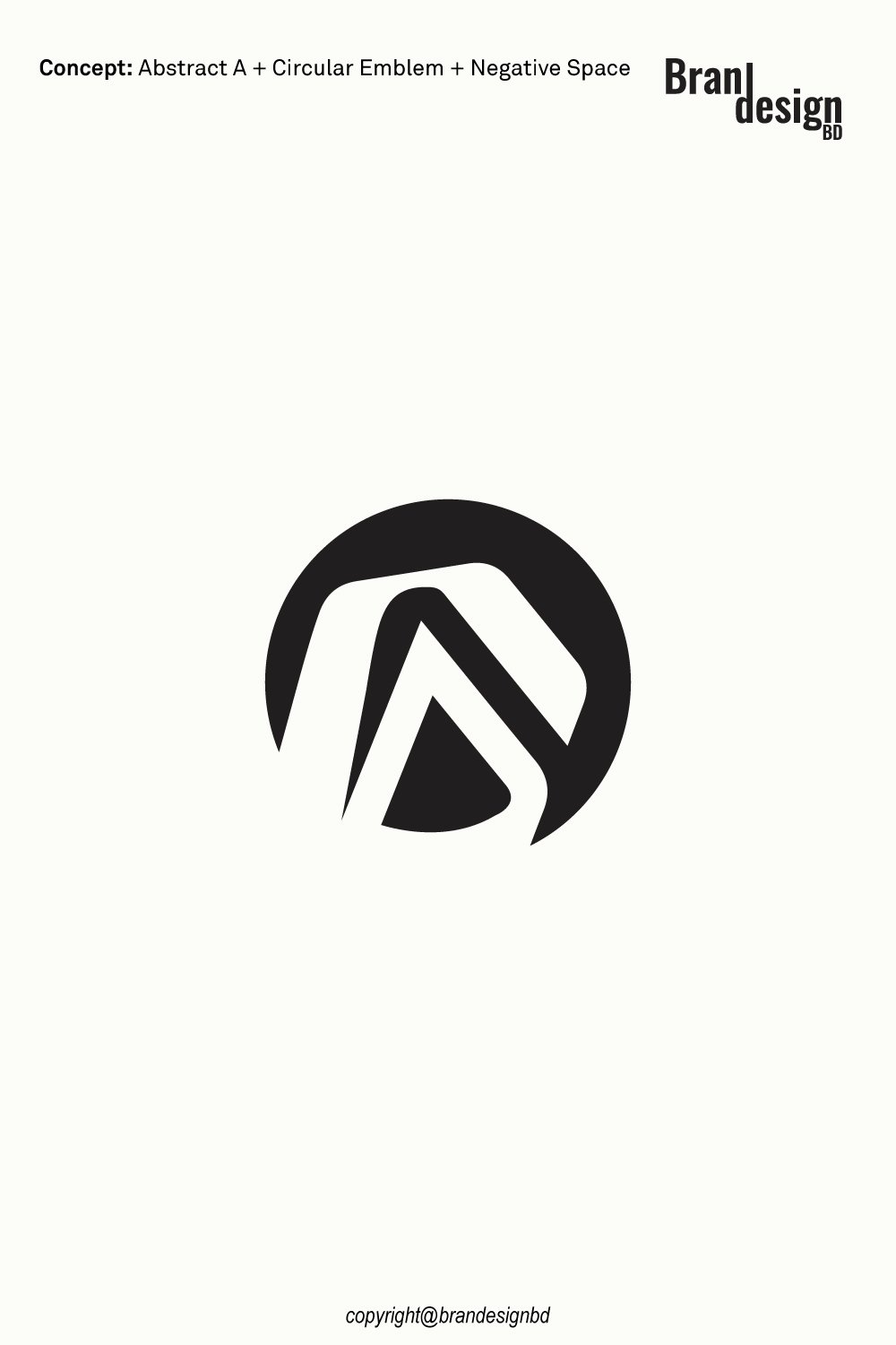 Abstract A Letter & Geometric Circle Logo