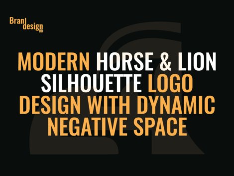 Modern-Horse-&-Lion-Silhouette-Logo-Design-with-Dynamic-Negative-Space