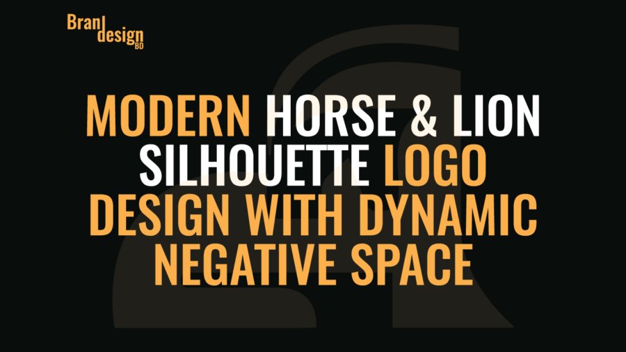 Modern-Horse-&-Lion-Silhouette-Logo-Design-with-Dynamic-Negative-Space