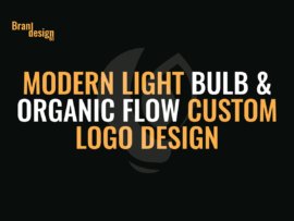 Modern-Light-Bulb-&-Organic-Flow-Custom-Logo-Design