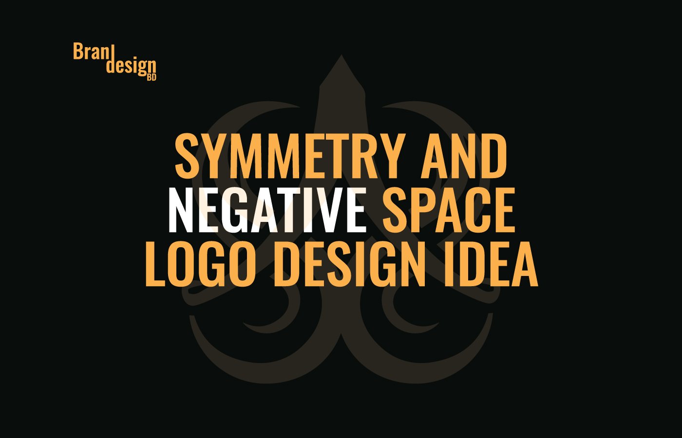 Symmetry and Negative Space Logo Design Idea