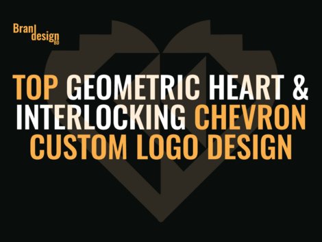 Top-Geometric-Heart-&-Interlocking-Chevron-Custom-Logo-Design